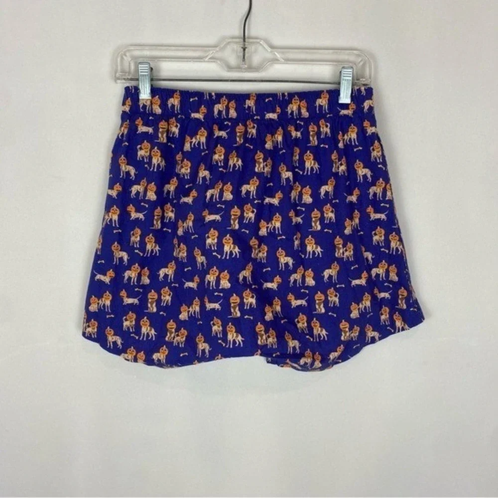 NWT J Crew 100% Cotton Printed Boxer‎ Underwear Size Small Halloween Pumpkin Dog